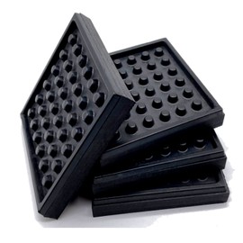 S.fields.inc Gym Machine Mat Treadmill Exercise Bike Soundproof Anti-Vibration Mat 4 Pieces Thickness 1.5cm (4 Pieces Set)