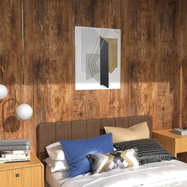 WENMER Brown Wood Contact Paper 15.7" × 118" Wood Wallpaper Peel and Stick Wallpaper Wood Grain Contact Paper Thick Self Adhesive Waterproof Wallpaper for Kitchen Cabinet Countertop Wall Covering