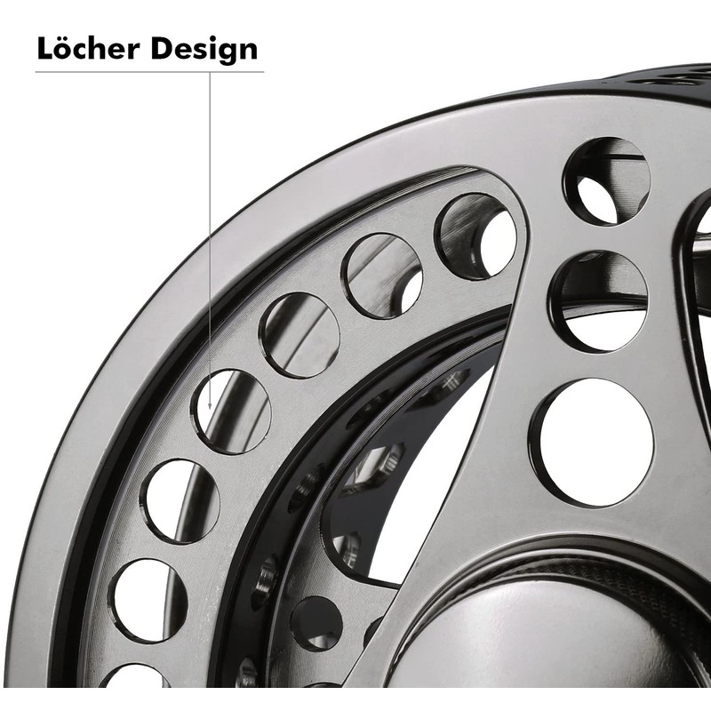 Goture Fly Reel Fly Fishing Reels Waterproof 2+1BB 3/4 5/6