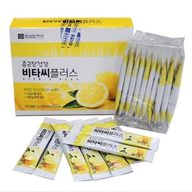Domestic Vitamin C Chong Kun Dang Health Vita C Plus 200 pores containing xylitol lemon flavor / 국산 비타민C 종근당 건강 비타씨플러스 200포자일리톨 함유 레몬맛