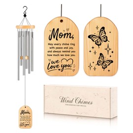 Wind Chimes for Mom, Mom Birthday Gifts from Daughter Son, 25.5 in