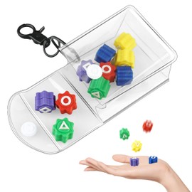 DIZZIICO Gonggi Korean Game, 10 Stones Gonggi Stones, Korean Traditional Play Game Jacks Gonggi with Pocket-Size Case
