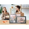 JD Concept Vertical Horizontal Combo, Double 5x7 Black Wood Foldable