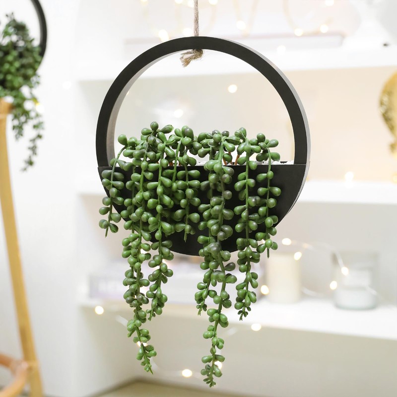 Artificial Hanging Plants Hanging Planter Fake Succulents Artificial String of