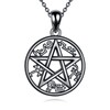 ONEFINITY Devil Trap Necklace 925 Sterling Silver Supernatural Necklace Pentagram