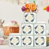6Pcs Baby Shower Boxes Table Centerpieces Decoration, Green Baby Boy