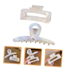 WOONEKY 2pcs Jumbo Hair Claw Clips for Thick Hair Extra Jaw Clips for Women Girls Stylish Styling Tools for Daily Use Special Occasions