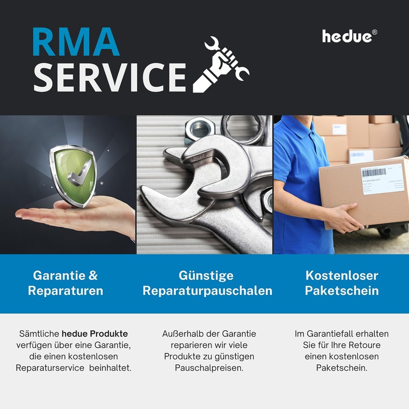 Hedue Try Square 20 cm, 1-Piece, B020