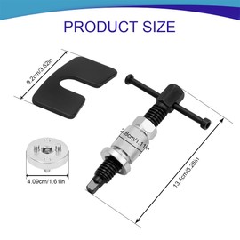Lyxheth Brake Caliper Piston Rewind Tool, Brake Caliper Compression Tool, Right Handle Set Brake Caliper Wind Back Tool, Universal Car Accessories Car Rear Brake Pad Wind Back Tool for Disk Brake Pad