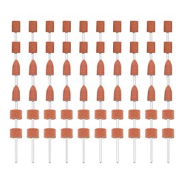 dophee 60Pcs/Set Aluminium Oxide Mounted Grinding Stone Sanding Drill Bits with 1/8" Shank for Dremel Rotary Tool Grinder Deburring Grinding Sharpening