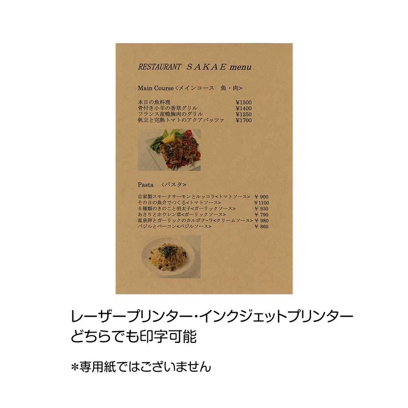 SAKAEテクニカルペーパー クラフトペーパー A4 50枚 特厚口 ブラウン FKB-A4-BR