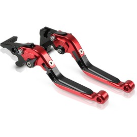 CNC Brake Lever Clutch Lever Foldable Extendable Clutch Brake Lever Set for YZF R1 R1M R1S 2015-2020 YZF R6 2017-2020 Red