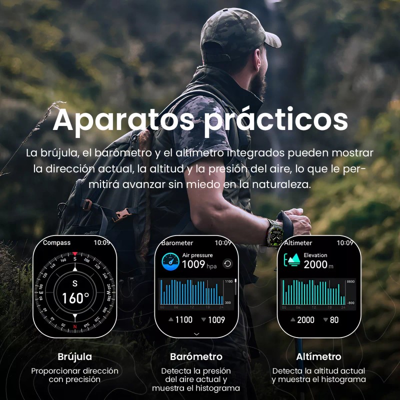 Haylou Iron N1 Smartwatch Pantalla Amoled HD de 2,13'', Llamadas