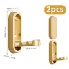 2PCS Foldable Wall Hooks, Heavy Duty Zinc Alloy Folding Coat