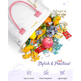 GLORIEROO Lunch Box Bag Women Girls - Insulated Leakproof Waterproof Lightweight Reusable Cooler for Work Picnic - Back to School Teacher Mothers Day Christmas Birthday Gifts