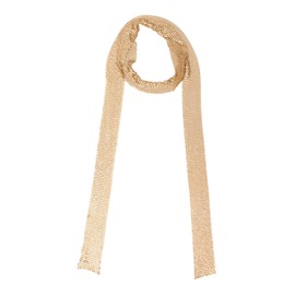 Aisi Women Glitter Sparkle Metal Sequins Neck Tie Scarf Thin Party Evening Skinny Long Neckerchief Tie Shawls