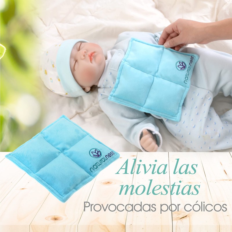 Paquete Compresa para Bebé Azul- Elaborada con Semillas y Plantas