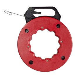 Dapetz ® 15.2M Fish Tape Wire Cable Puller in Reel Through Wall Cable Running Puller Rods Electrical Tools Wire Access Long 50 feet Threader Puller with Metal Lock Wire for Wall