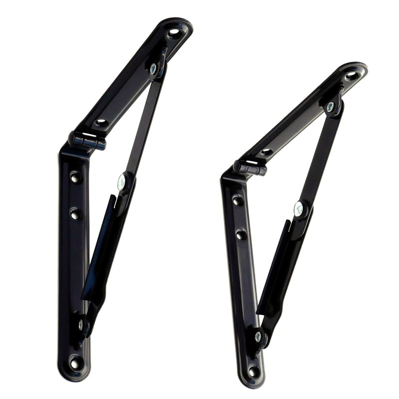 Tanner Folding Metal Shelf Brackets, Set of 2