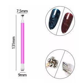 Xiaoya Iman Para Efecto Ojo De Gato De Uñas Rosa 2 Piezas Original