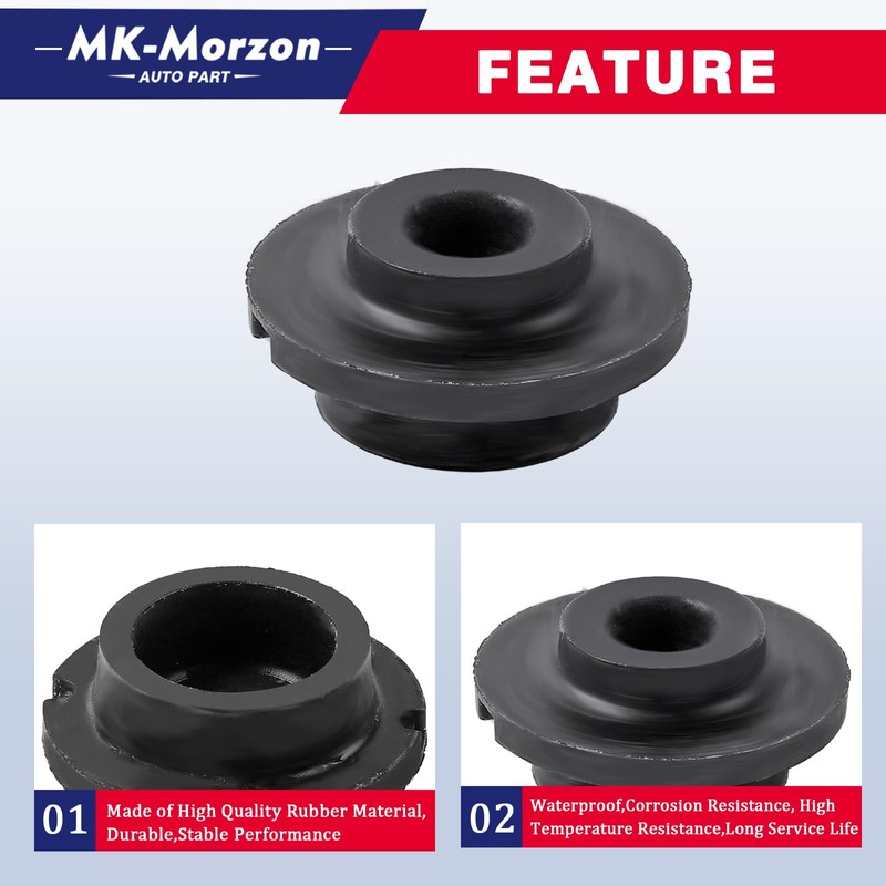 Lower Radiator Support Mount Bushing LH RH Compatible with Chevy