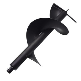 Timunr 12 Inch Earth Auger Drill Bits for Planting, 12 x 31.5 Gasoline Engine Auger Post Hole Digger Drill Bits, Bulb Planter Tool with 3/4 Shaft