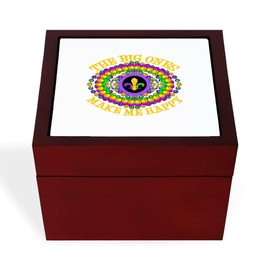 CafePress Mghappybigoneshytr Memory Keepsake Jewelry Box, 5"x5"x3.75"