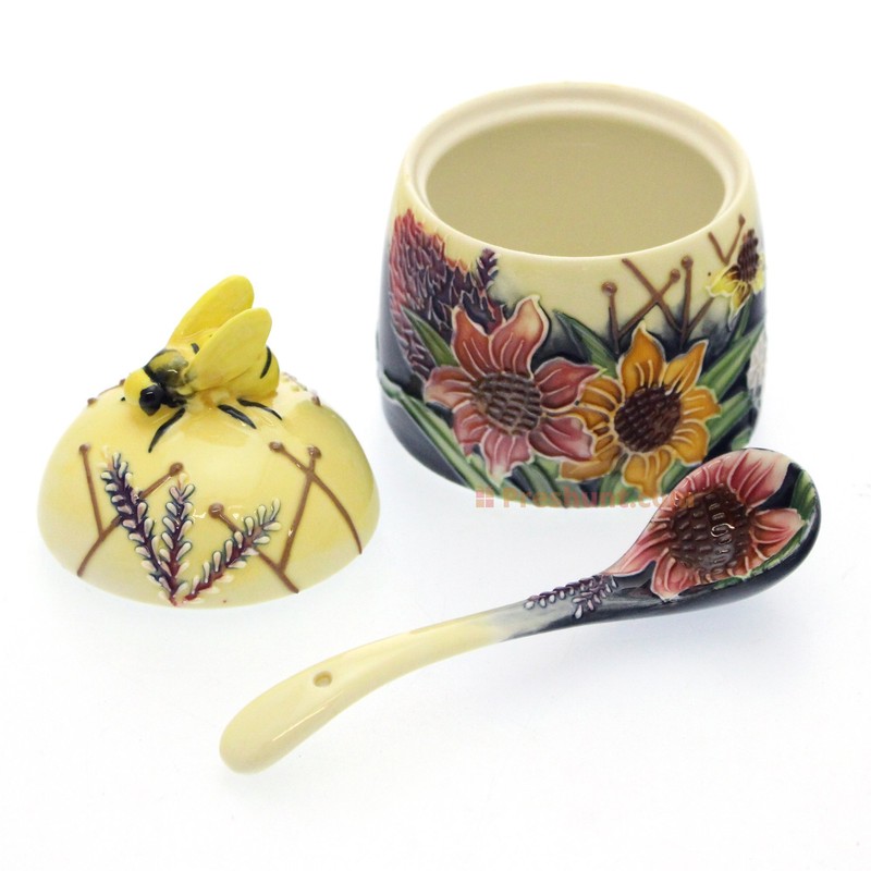 Old Tutpton Ware Honey Pot - Summer Bouquet Design