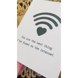 Cryptic Paper Co Online dating love card for anniversary, valentine’s day