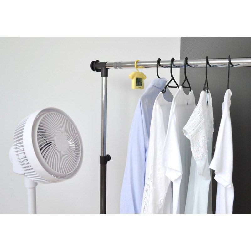 dretec O-262YE Digital Thermometer, Hygrometer, Includes Hooks, Room Drying Check,