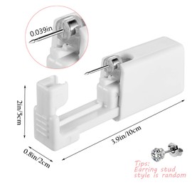 Ear Piercing Gun Kit - Yuelong 6pcs Self Ear Piercing Gun with Sterile Safety Ear Stud Gun Household Disposable No Pain Ear Piercing Gun Kit Safe Ear Piercing Tools Piercing Supplies