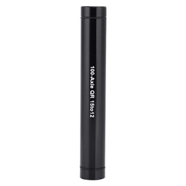 Thru Axle Hub Bicycle Quick Release Aluminum Alloy Thru Axle Hub Adapter 15mm to 12mm Skewer(Black)