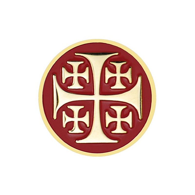 Jerusalem Cross Lapel Pin