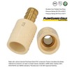 Midline Valve CSDQQG3401-OM 3/4'' PEX Barb x 1" CPVC Adapter