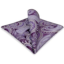 Shlax&Wing Clásico Hombre Traje De Negocios Pañuelo De Bolsillo Para Morado Cachemir 32cm
