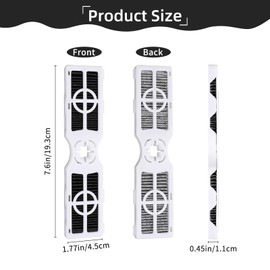 3 Pcs PureAir AF-2 Refrigerator Air Filters for Frigidaire Compatible with FRGPAAF2, Fits Models FRFS2823AS, FRFS2823AW, FRFS282LAF, GRMG2272BF, PRFS2883AF