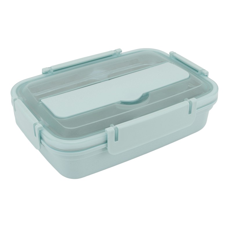 Lunch Box 3 Compartments 304 Stainless Steel Plastic Matching Spoon