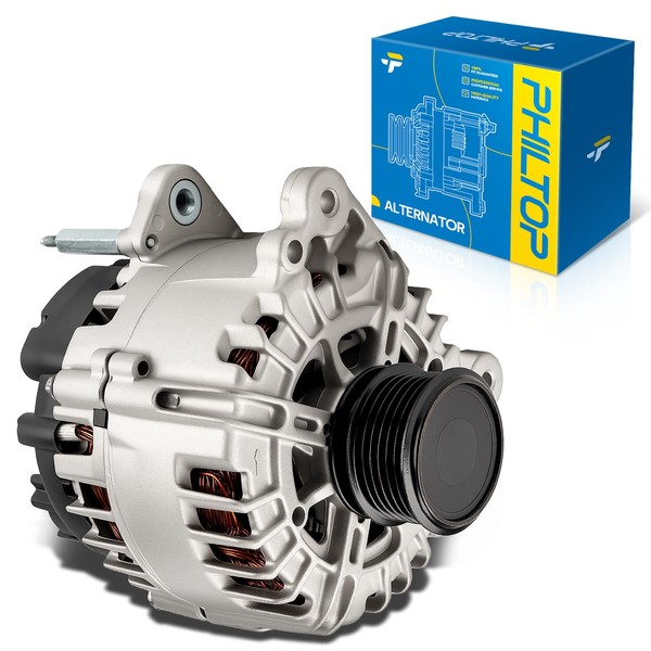 PHILTOP Automotive Alternator Compatible for 120Amp 1999-2005, 1999-2006 Beetle, Golf,