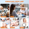 KIRKAS 34inch Large Half Moon Light for Nail Tech, 456