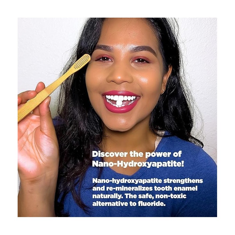 Chomp Super Whitening Spearmint Toothpaste Tablets with Nano Hydroxyapatite Refill