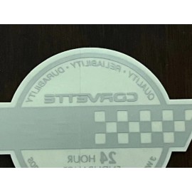 General Motors Corvette 1991 (C4) Rear Hatch "24 Hour Endurance Champion" Decal