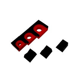 3D Tool Trays MagAttach - Kit organizador de carraca (juego de 3 piezas (paquete de 2), rojo/negro)