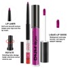evpct 2Pcs Fuchsia Red Matte Lip Liner and Lipstick Combo