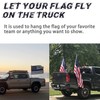 Universal Pickup Truck Flagpole Mount in Bed, No Drilling Flag