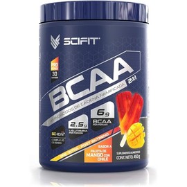 Scifit  Aminocidos BCAA  6 g de BCAA 211  2.5 g de L-Glutamina  30 Servicios  Post-Intra Entrenamiento  Con Complejo de Hidratacin SC-ION  450 g (450 