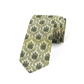 Lunarable Men's Tie, Bouquet Greenery Artwork, Necktie, 3.7", Green Beige