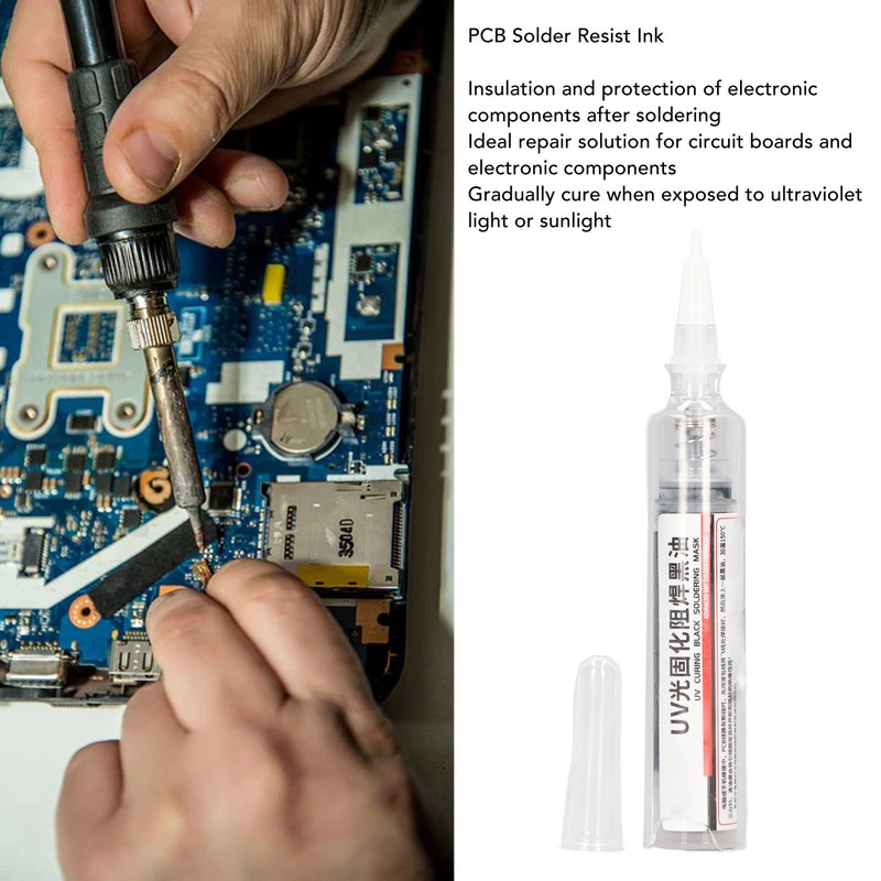 2Pcs PCB Solder Resist Ink UV Curing Curable Soldering PCB