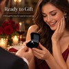 Black Velvet Ring Box – Foldable Engagement & Wedding Ring