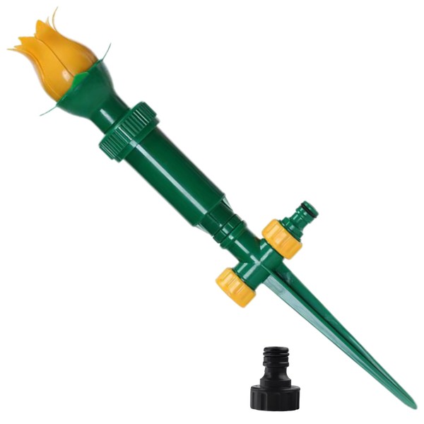 Pcmursal 360 Graden Sprinkler, 16" Tulip Sprinkler Head,Oscillating Sprinklers for