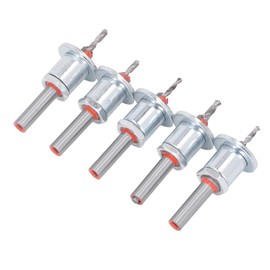 Countersink Drill Bit Set, 5Pcs Wood Drill Bit Set, Countersink Drill Bit Set Adjustable Replacement Combo with Case for Wood Metal Power Tool